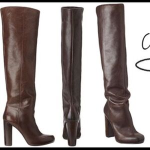 Nine West Cropshop Chocolate Brown Boots OTK Sz. 7